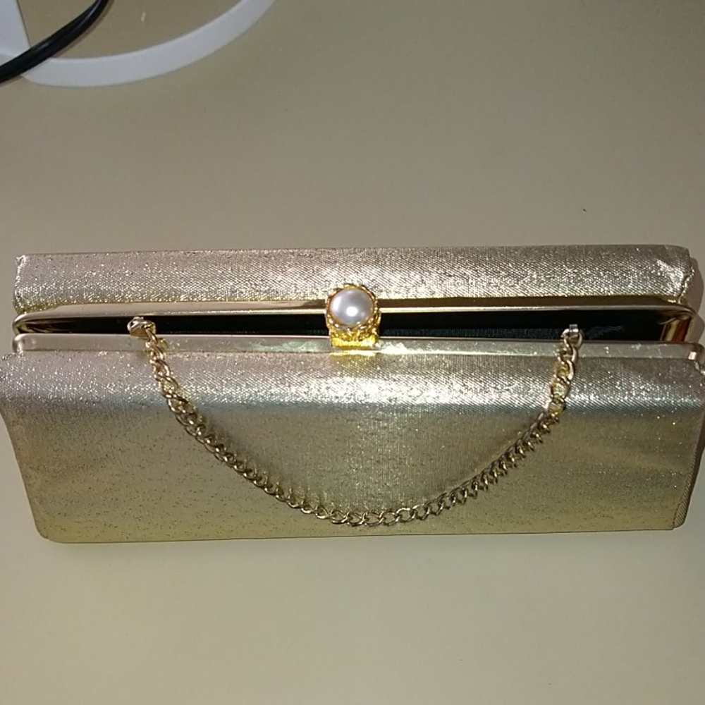 Gold fashion purse